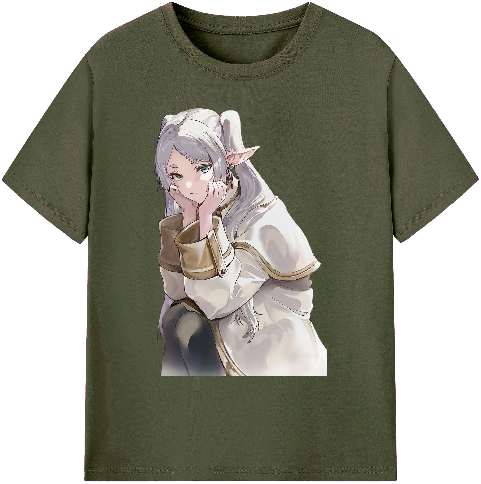 （画像用） 葬送のフリーレン Frieren 綿100％ メンズ半袖Tシャツ｜肌触りやわらか＆通気性